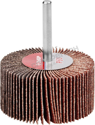 Фотография Круг 36602-060 шлиф. 30х60мм. ЗУБР веерный лепестковый, на шпильке, тип КЛО, электрокорунд норм.