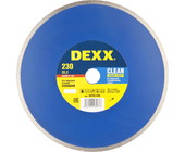 Диск алмазный отрезной Dexx 230 мм сплошной, для влажной резки 36703-230
