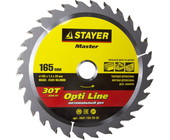 Диск пильный STAYER "MASTER" "OPTI-Line" по дереву, 165x20мм, 30T 3681-165-20-30