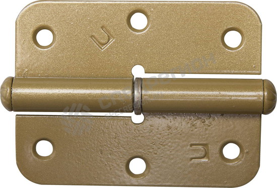 Фотография Петля 37643-85R накладная стальная "ПН-85", цвет золотой металлик, правая, 85мм