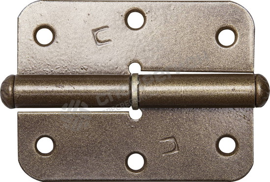 Фотография Петля накладная стальная "ПН-85", цвет бронзовый металлик, правая, 85мм 37645-85R