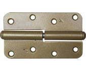 Петля 37653-110L накладная стальная "ПН-110", цвет золотой металлик, левая, 110мм