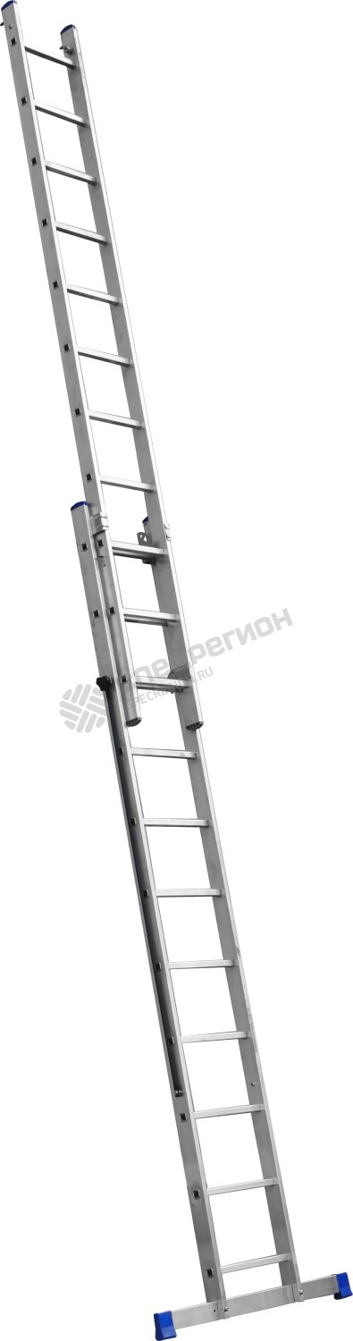 Фотография Лестница 38821-11 ЗУБР универсальная, двухсекционная со стабилизатором, 11 ступеней 5м