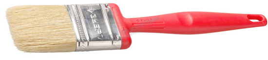 Фотография Кисть плоская ЗУБР "БСГ-50", с быстросъемной головой,  натуральная щетина, пластмассовая ручка, 50мм