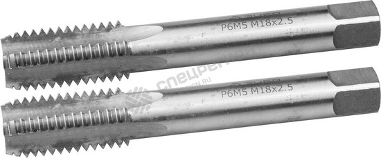 Фотография Метчик Зубр M18 x 2.5 мм (2 шт.)