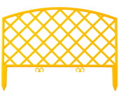 Забор декоративный GRINDA "ПЛЕТЕНЬ", 24x320см, желтый 422207-Y