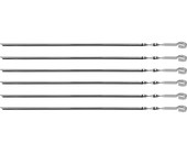Шампуры GRINDA  "BARBECUE", угловые, в чехле, 600мм, 6шт 427751