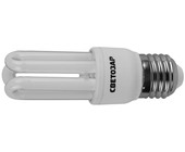 Энергосберегающая 44334-09 лампа СВЕТОЗАР"U-КЛАССИКА"стержень,цоколь E27(стандарт),Т2,3U,яркий бел с