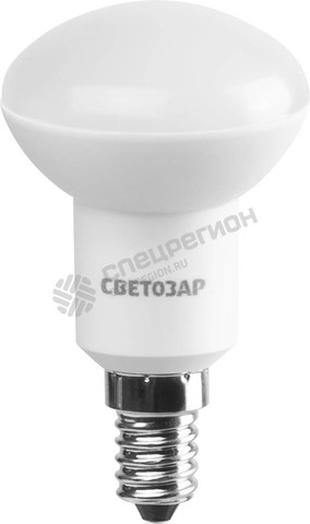 Фотография Лампа СВЕТОЗАР светодиодная "LED technology", цоколь E14 (миньон), теплый белый свет (2700К), 45 (5В
