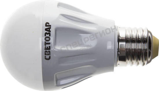 Фотография Лампа СВЕТОЗАР светодиодная "LED technology", цоколь E27(стандарт), теплый белый свет (2700К), 220В,