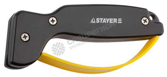 Фотография Точилка 47513 Stayer "MASTER" универсальная, для ножей, с защитой руки, рабочая часть из карбида