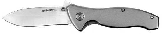 Фотография Нож 47621-1 STAYER "PROFI" складной, с металлической рукояткой, средний