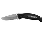 Нож 47623 STAYER "PROFI" складной,серрейторная заточка, эргономичная пластиковая рукоятка, лезвие 80