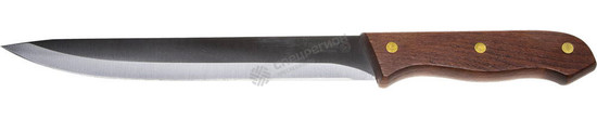 Фотография Нож 47841-S_z01 LEGIONER "GERMANICA" нарезочный, тип "Solo" с деревянной ручкой, нерж лезвие 180мм