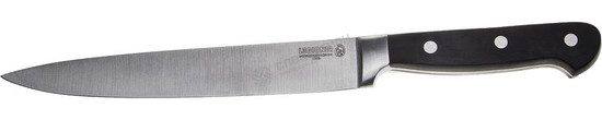 Фотография Нож LEGIONER "FLAVIA" нарезочный, пластиковая рукоятка, лезвие из молибденванадиевой стали, 200мм 47