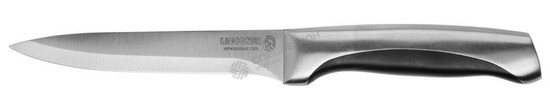 Фотография Нож LEGIONER "FERRATA" универсальный, рукоятка с металлическими вставками, лезвие из нержавеющей ста