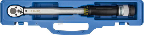 Фотография Ключ динамометрический ЗУБР "ЭКСПЕРТ", с кольцевым фиксатором, точность  +/- 4%, 3/8", 19 - 110 Нм 6