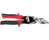 Ножницы JCB по металлу рычажные, хромованадиевая сталь, двухкомпонентная ручка, левые, 250мм JAS002