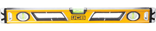 Фотография Уровень JCB коробчатый, магнитный, 2 фрезерованные базовые поверхности, 3 ампулы, крашенный, с ручка