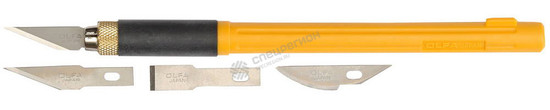 Фотография Нож OLFA OL-AK-4 перовой с проф. лезвиями 6мм, 4шт.