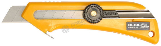 Фотография Нож OL-CL OLFA с выдвижным лезвием, с регулятором глубины реза, 18мм