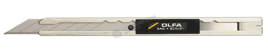 Фотография Нож OL-SAC-1 OLFA для графических работ, корпус из нержавеющей стали, 9мм
