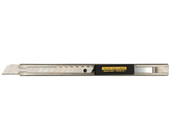 Нож OL-SVR-2 OLFA с выдвижным лезвием и корпусом из нержавеющей стали, автофиксатор, 9мм