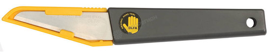 Фотография Нож OLFA хозяйственный малый с пластиковой ручкой и магнитным чехлом OL-WK-1
