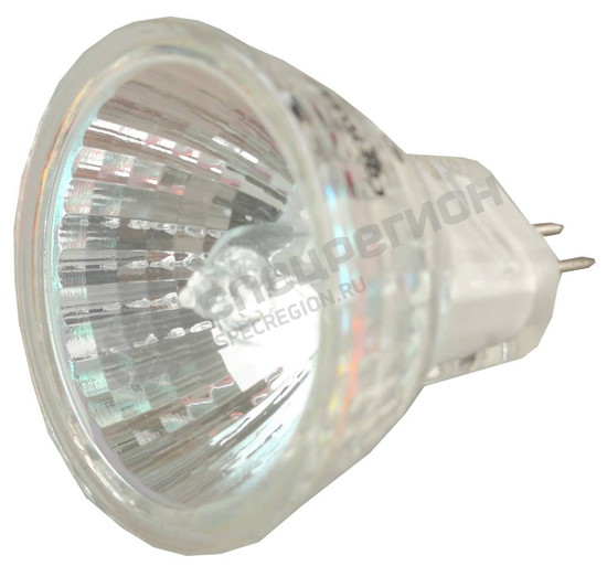 Фотография Лампа SV-44713 галогенная СВЕТОЗАР с защитным стеклом, цоколь GU4, диаметр 35мм, 35Вт, 12В
