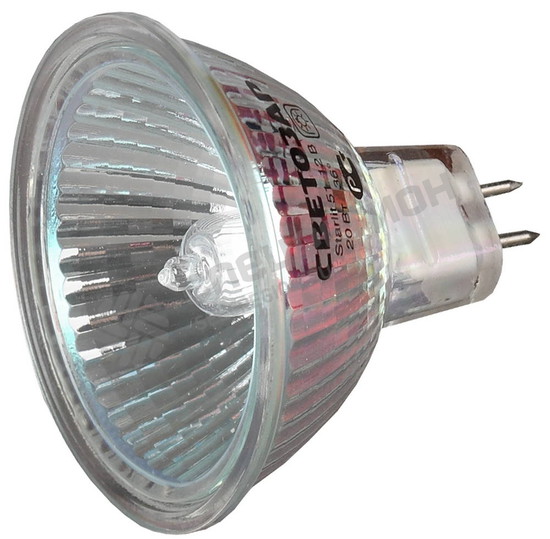 Фотография Лампа SV-44722 галогенная СВЕТОЗАР с защитным стеклом, цоколь GU5.3, диаметр 51мм, 20Вт, 12В