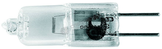 Фотография Лампа SV-44761-T галогенная СВЕТОЗАР капсульная, прозрачное стекло, цоколь G4, диаметр 9мм, 10Вт, 12