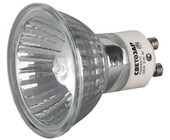 Лампа SV-44825 галогенная СВЕТОЗАР с защитным стеклом, алюм. отражатель, цоколь GU10, диаметр 51мм, 