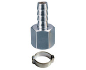 Переходник 1/4"F на елочку 6мм с обжимным кольцом 6х11мм 180250