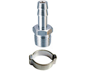 Переходник 3/8"M на елочку 10мм с обжимным кольцом 10x15мм 180263