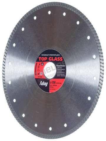 Фотография Диск алмазный отрезной Fubag 250х30/25,4 Top Glass 81250-6