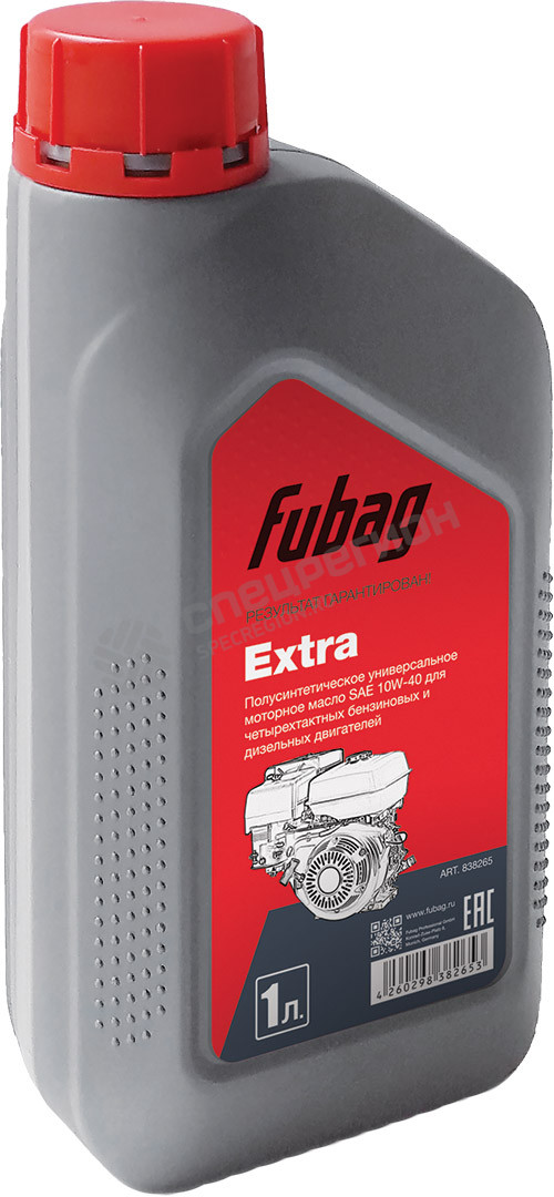 Фотография Масло моторное Fubag Extra (SAE 10W40) 1 л универсальное полусинтетическое