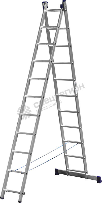 Фотография Лестница СИБИН двухсекционная 2 x 11 ступеней