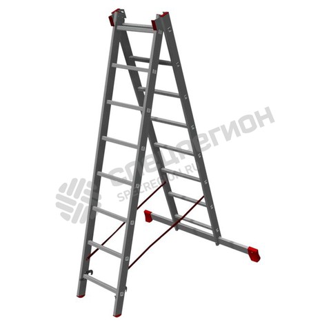 Фотография Лестница Новая Высота двухсекционная 2 x 8 ступеней