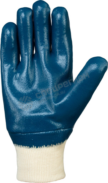 Фотография Перчатки DOG N3202 Нитролл 1.4мм синие РП (манж.полн.)
