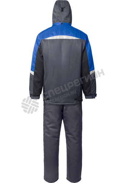 Фотография Костюм утепленный Таймыр с брюками серо-синий