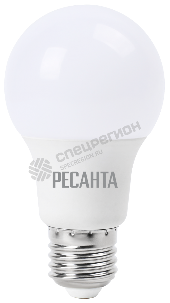 Фотография Лампа светодиодная Ресанта груша, 9Вт, тепл., Е27 76/1/13