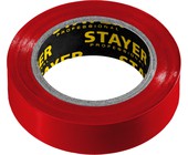 STAYER 12291-R Protect-10 Изолента ПВХ, не поддерживает горение, 10м (0,13х15 мм), красная