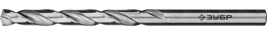 Фотография Сверло 29625-4.8 по металлу Проф-А, класс А, сталь Р6М5, ЗУБР Профессионал 29625-4.8, d=4,8 мм