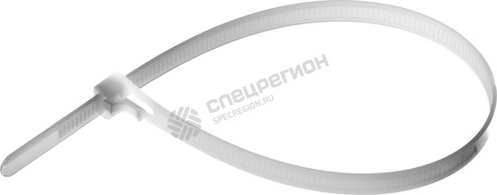Фотография Кабельные 309240-75-150 стяжки разъемные белые КСР-Б1, 7.5 x 150 мм, 100 шт, нейлоновые, ЗУБР