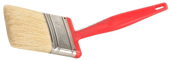 Фотография Кисть плоская ЗУБР "БСГ-50", с быстросъемной головой,  натуральная щетина, пластмассовая ручка, 63мм