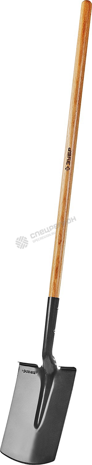 Фотография Лопата 4-39511_z01 ЗУБР "МАСТЕР" ФАВОРИТ прямоугольная, деревянный черенок из ясеня, 310х215х1500мм