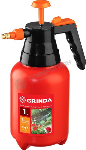 Фотография Опрыскиватель Grinda 8-425057_z02 PS-1 1 л, ручной, помповый, колба из полиэтилена