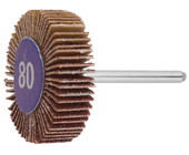 Круг ЗУБР веерный на шпильке, P 80, d 32x10x3,2 мм, L 45мм, 1шт 35934