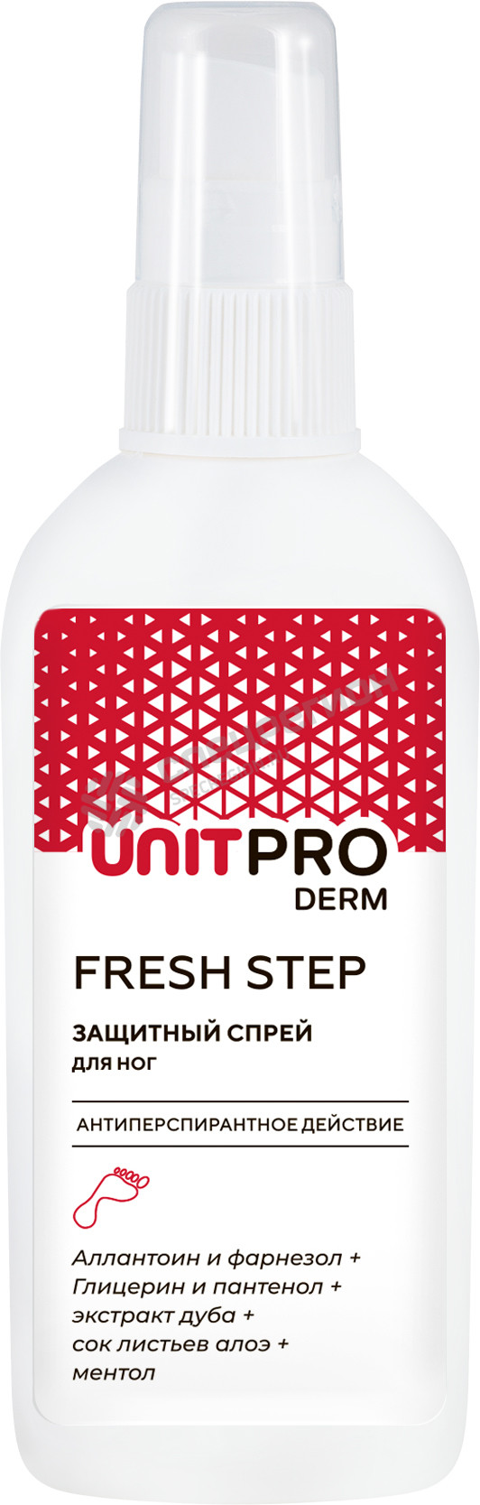 Фотография Спрей лосьон Unitpro Derm Fresh Step для защиты кожи ног, 100 мл