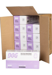 Перчатки DOG DSV01 виниловые одноразовые  неопудренные